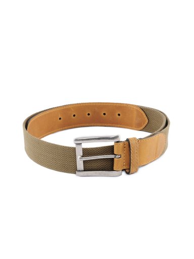 Lino Perros Men Canvas Olive Belt