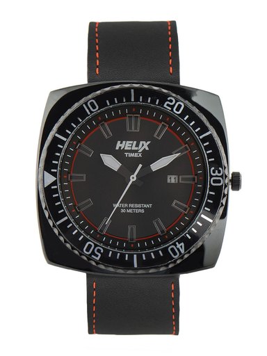 Helix Men Black Dial Watch
