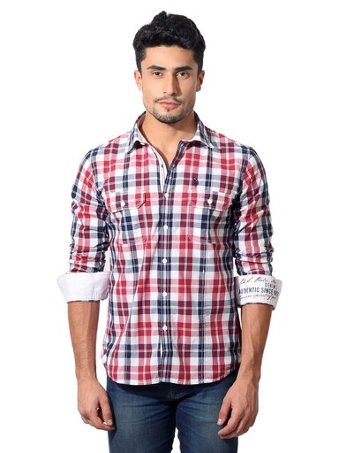 U.S. Polo Assn. Denim Co. Men Red Check Shirt