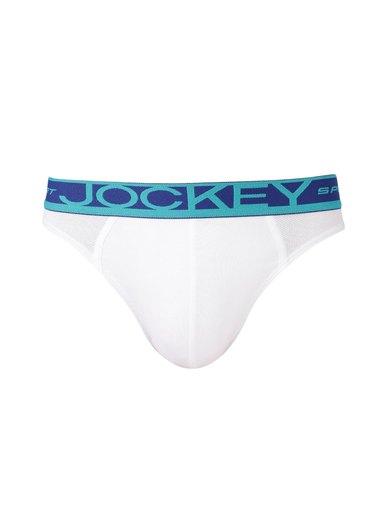 Jockey Sport Performance Men White Sport Performance Stretch Briefs SP 02