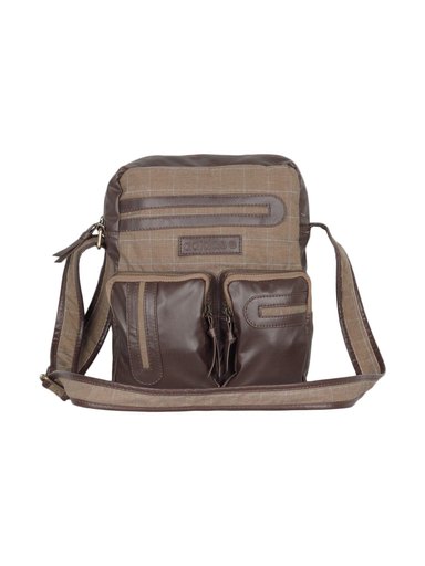 ADIDAS Men Organizer Brown Sling Bag