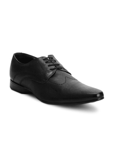 Franco Leone Men Black Formal Shoes