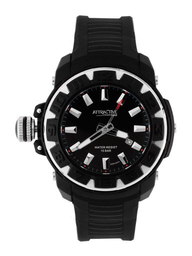 Q&Q Attractive Men Black Dial Watch