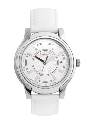 Fastrack Women Sliver Dial Watch