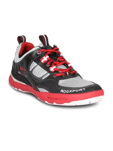 Rockport Men's Hydro Sail Black Silver Red Shoe