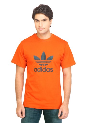 ADIDAS Originals Men Adi Trefoil Orange Tshirt