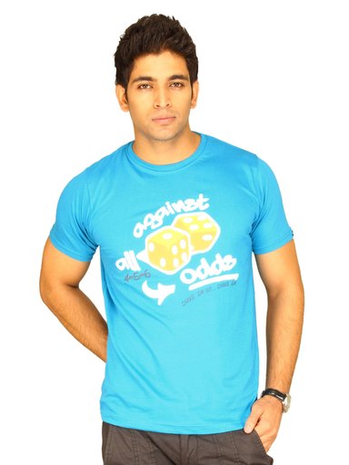 Probase Men's Against All Odds Blue T-shirt