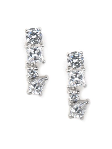 Avon Silver Toned Envy Me Earrings