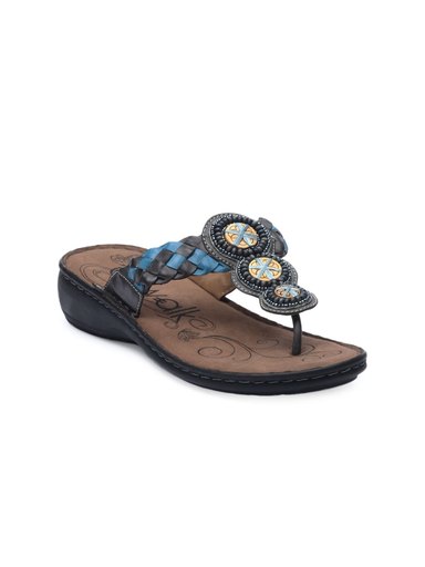 Catwalk Women Grey & Blue Flats