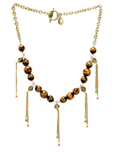 Ivory Tag Women Ethereal Brown Necklace