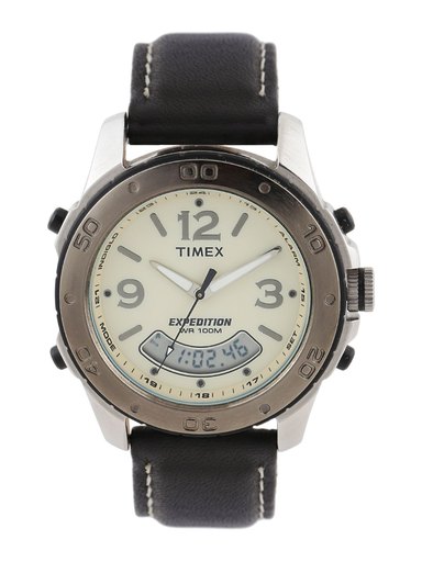 Timex Expedition Men Off-White Dial Analogue & Digital Watch T41361