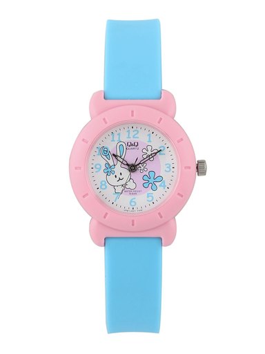 Q&Q Kids Girls White Dial Analog Watch
