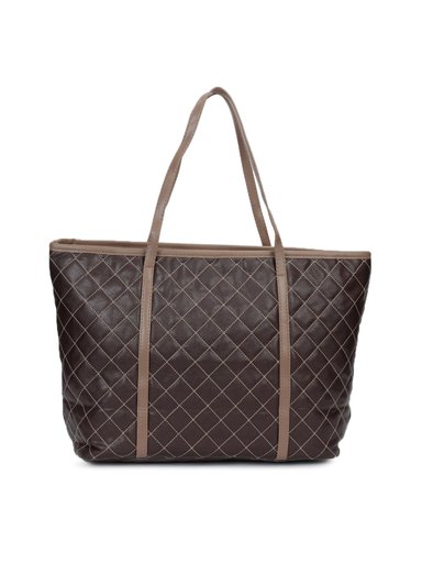 Lino Perros Women Leatherite Brown Handbag