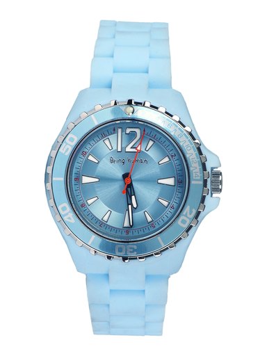 Being Human Women Silicon Strap Blue Watch
