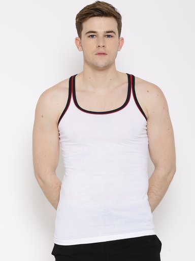 Chromozome White Innerwear Vest PR-08