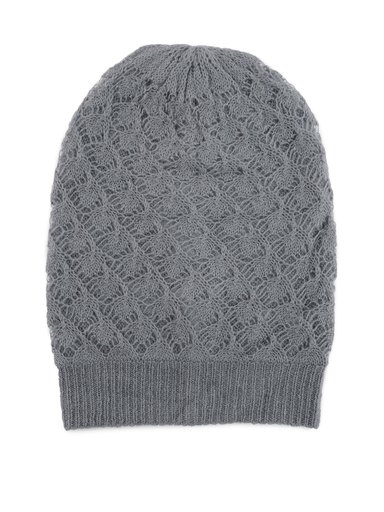 United Colors of Benetton Women Solid Grey Cap