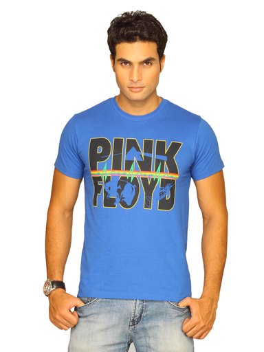 Pink Floyd Men's Dark Side Of The Moon Royal Blue T-shirt