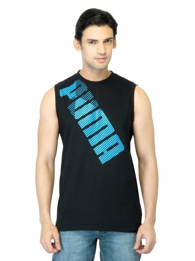 Puma Men Graphic Black T-shirt