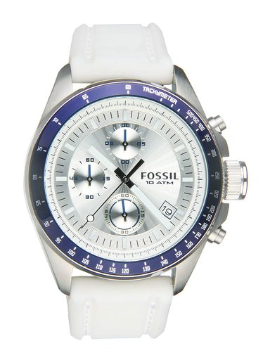 Fossil Men Silver-Toned Chronograph Watch CH2646