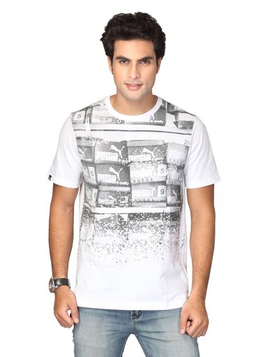 Puma Men's Summer Graphic White T-shirt
