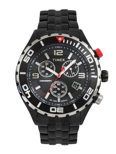 Timex Men Gunmetal Toned Dial Watch
