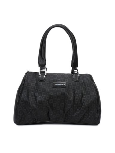 Lino Perros Women Leatherette Black Handbag
