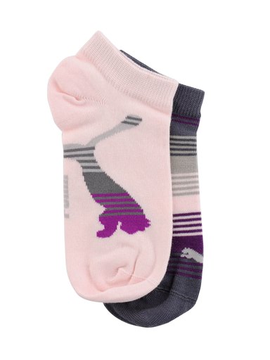 Puma Women Sneakers Pink Striped Socks