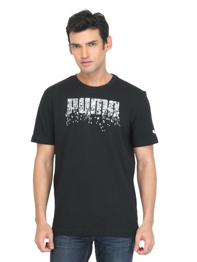 Puma Men Spike Graphic Black T-shirt