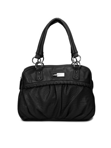 Lino Perros Women Leatherette Black Handbag