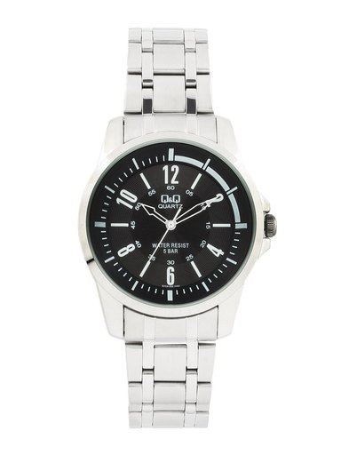 Q&Q Men Black Dial Analogue Watch Q708J205Y