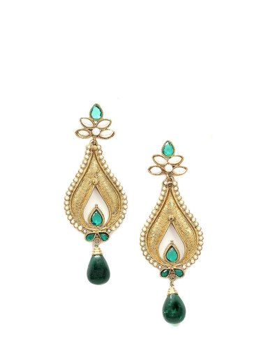 Royal Diadem Golden Earrings