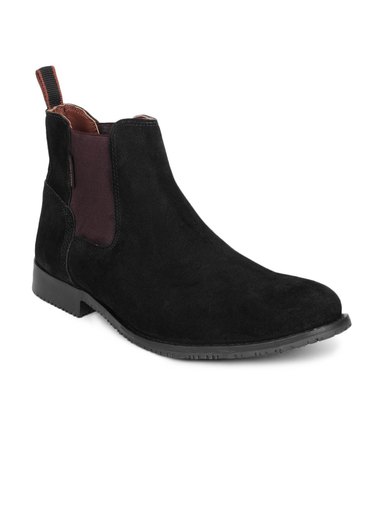 Red Tape Men Black Shoes