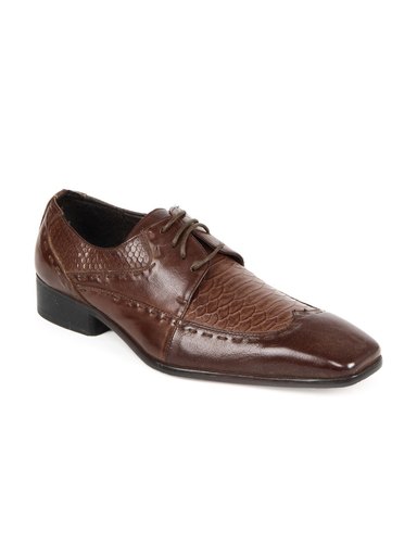 Carlton London Men's Semi Formal Coffee Shoe