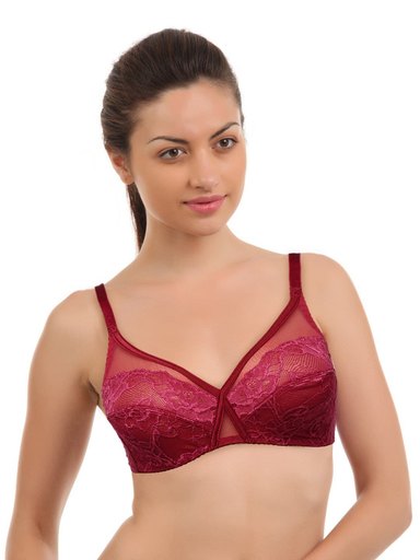 Enamor Women Plum Bra