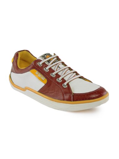 ID Men Red & White Shoes
