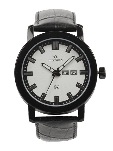 Maxima Attivo Men White Dial Watch