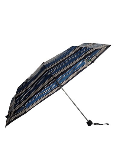 United Colors of Benetton Women Stripes Blue Black Umbrella