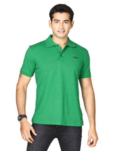 Fila Men's Core Pique Polo Green T-shirt