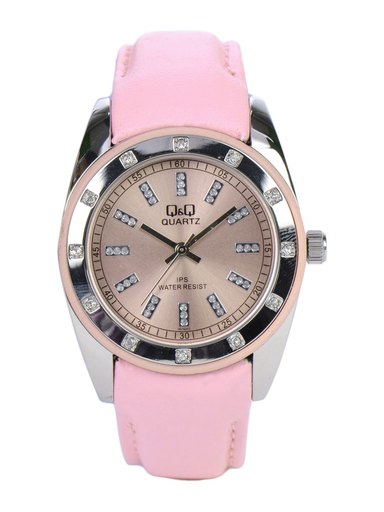 Q&Q Women Pink Dial Watch