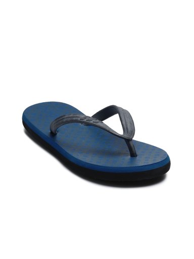 ADIDAS Men Checks Blue Flip Flops