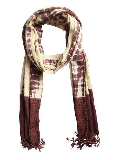 Femella Women Yellow & Brown Scarf