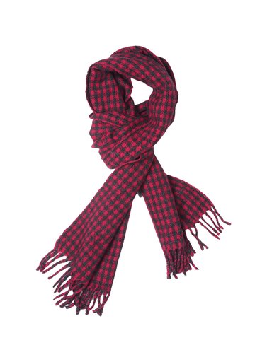 Reid & Taylor Men Check Red Muffler