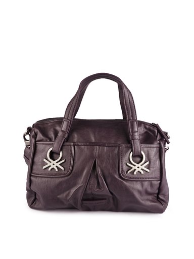 United Colors of Benetton Women Solid Purple Handbags