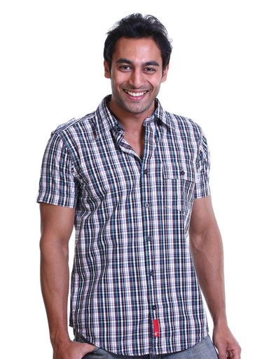 Probase Men Check Brown Shirt