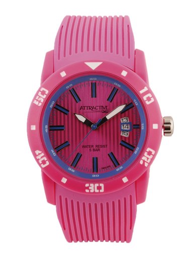Q&Q Men Pink Dial Watch