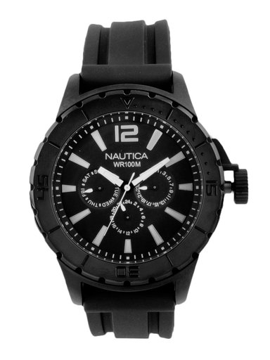 Nautica Men Black Dial Chronograph Watch