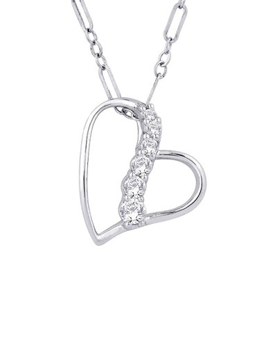 Lucera Women Silver Pendant with Chain