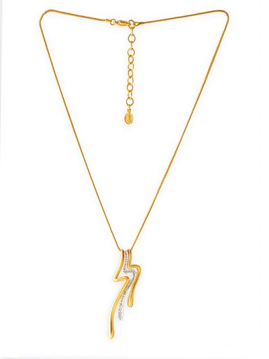 Estelle Women Gold Pendant with Chain