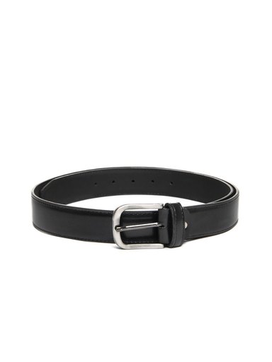 Hidedge Men Black Leather Belt