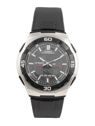CASIO YOUTH Men Black Small Dial Digital Watch AD142